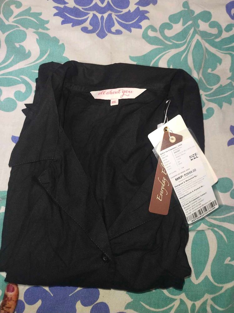 All About You Black Kurta