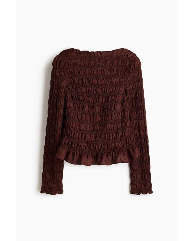 43 H&amp;M SMOCKED top