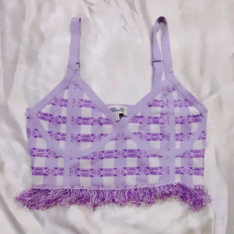 Cute Purple Crop Top