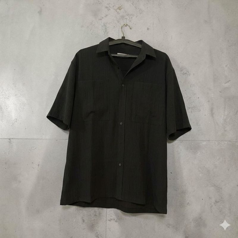 Men's Short Sleeve Textured Shirt