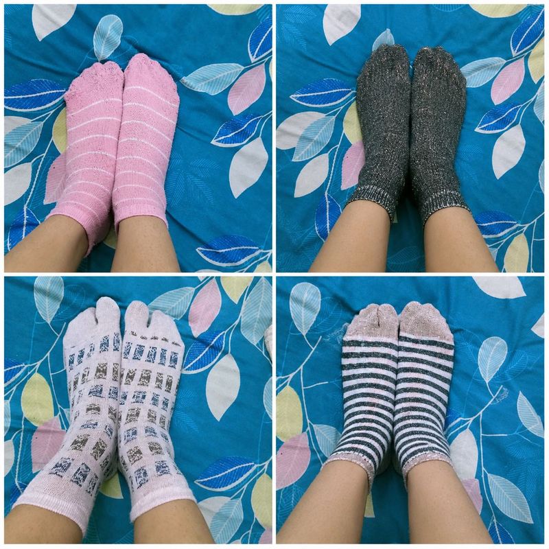 pack of 4 )Cute Sock Bundle