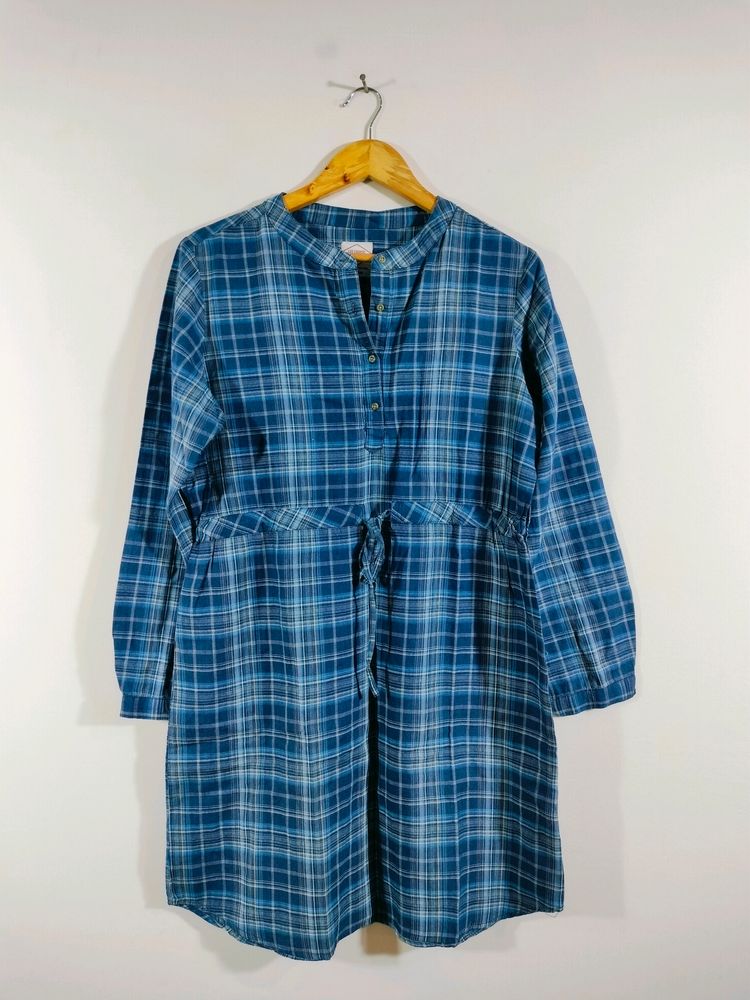 Blue Cheked Dresses (Women's)