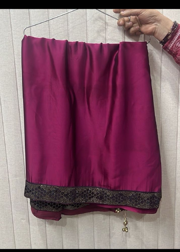 Elegant Magenta Saree