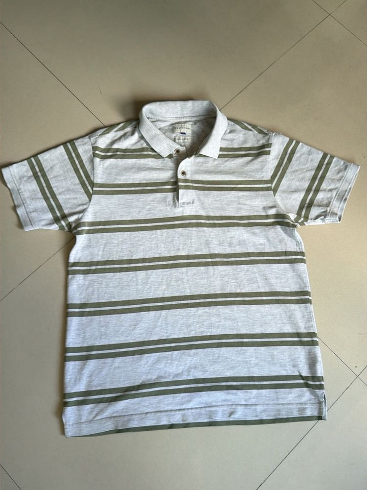 Men's Striped Polo Shirt