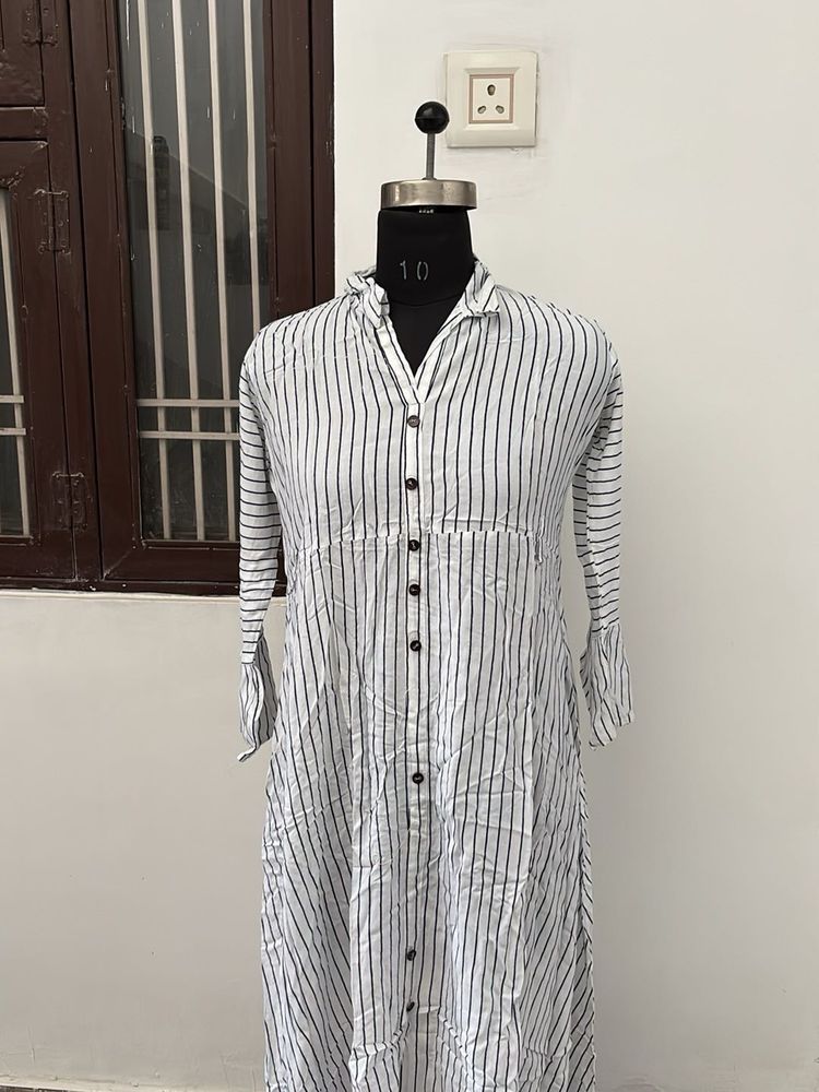 Striped Full Length Kurta