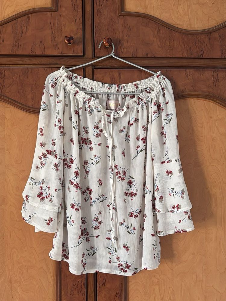 Floral Off-Shoulder Blouse