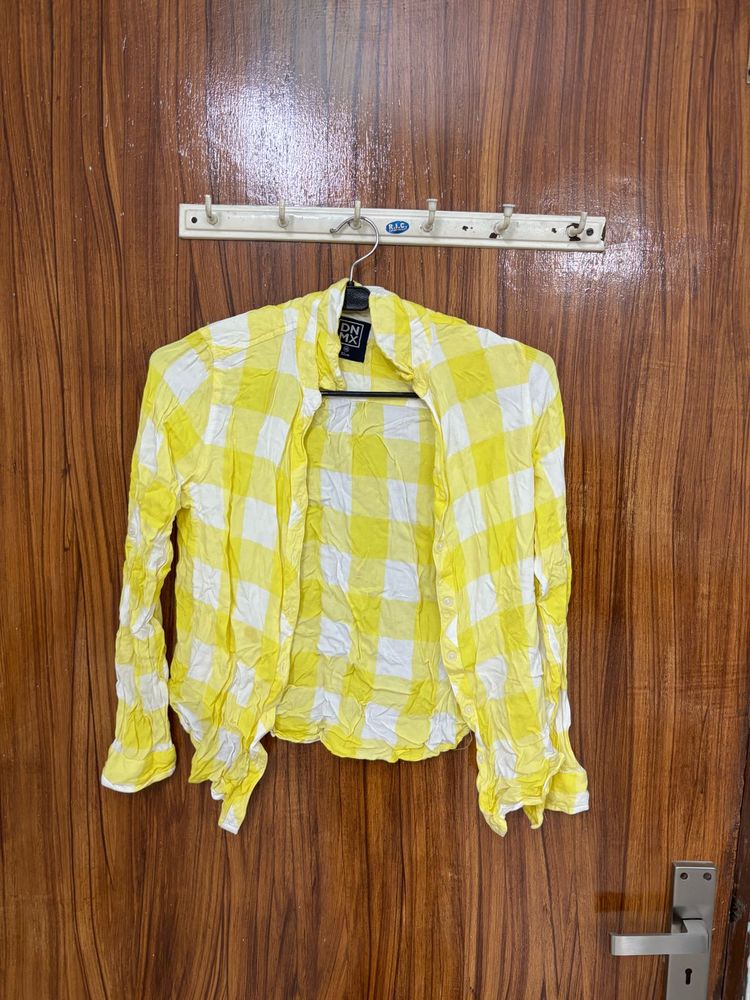 Yellow Plaid Lightweight Shirt