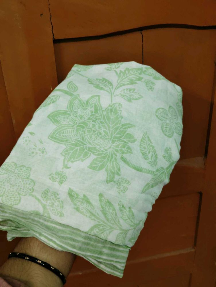 Light Green Floral Dupatta
