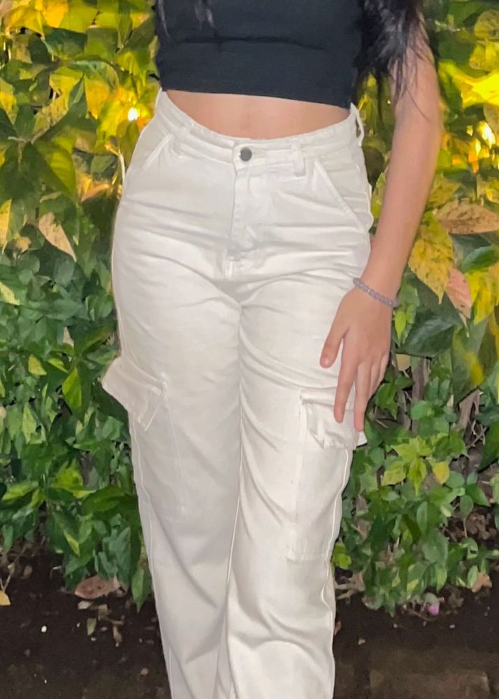 SALE!!Trendy Beige Cargo Pants