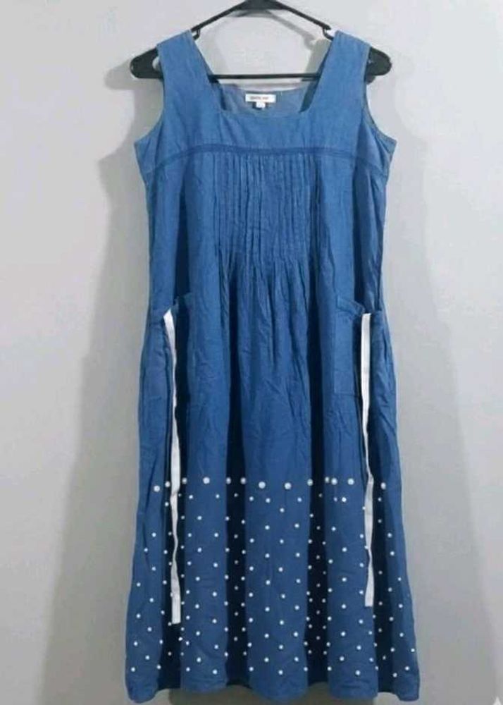 Blue Polka Dot Sundress