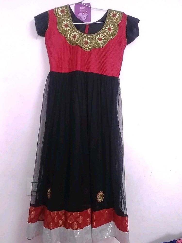 Girls' Black &amp; Red Dress,12,to13age,