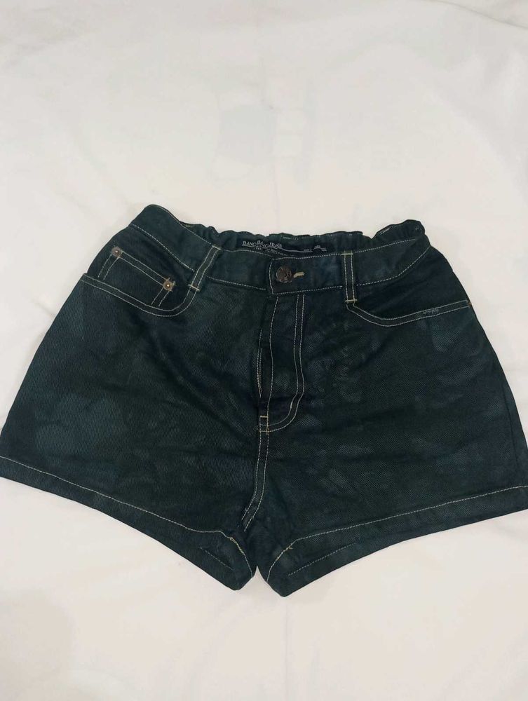 Black Corduroy Shorts