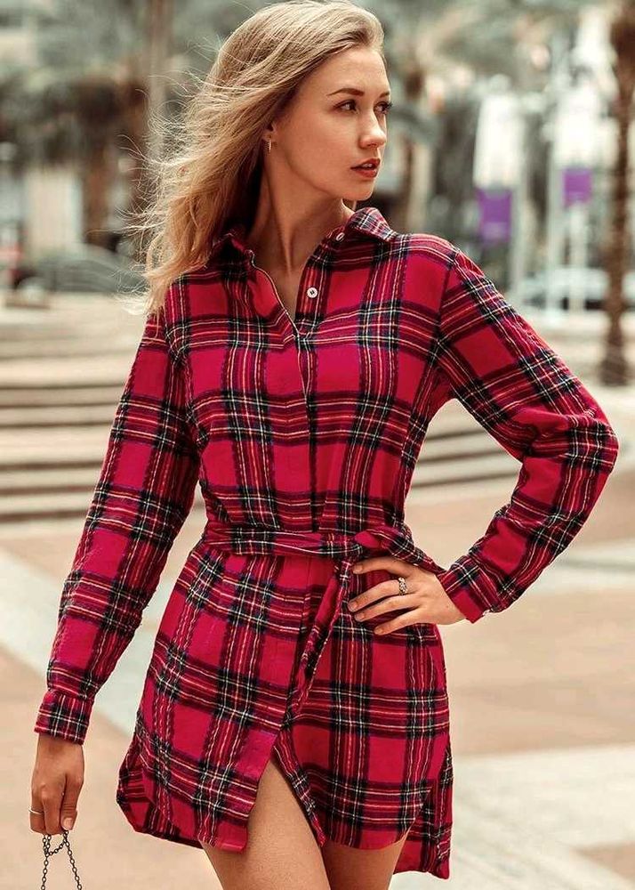 H&amp;M Chic Plaid Dress