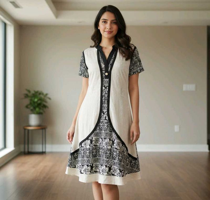 Stylish Black &amp; White Dress