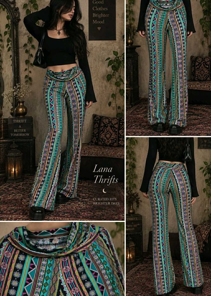 6229. Y2K printed pant