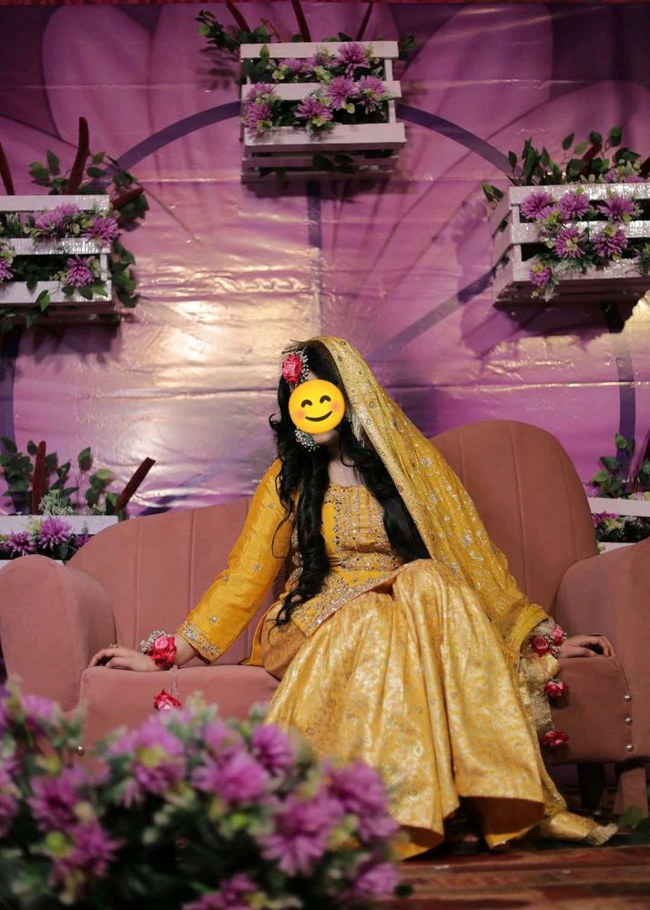Elegant Yellow Sharara Set
