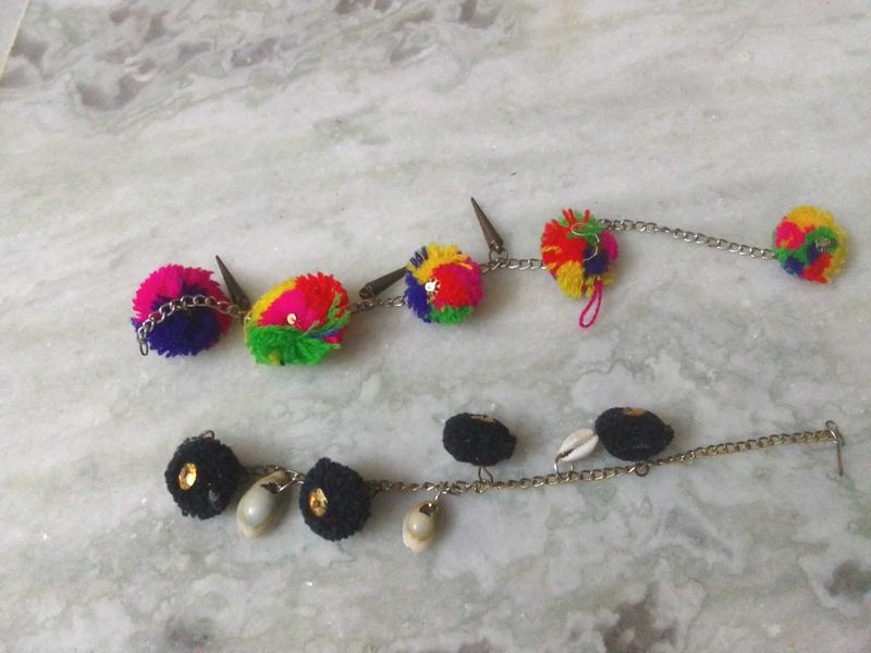 Boho Pom &amp; Cowrie Shell Waist Cha