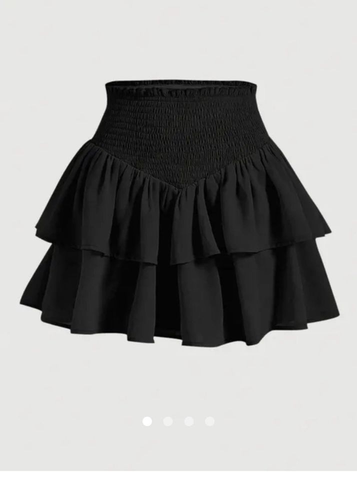 Tiered Ruffle Mini Skirt