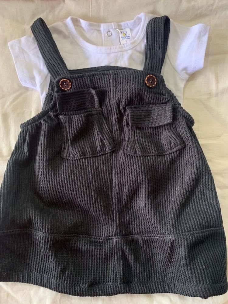 Baby Girl Pinafore Dress with Top