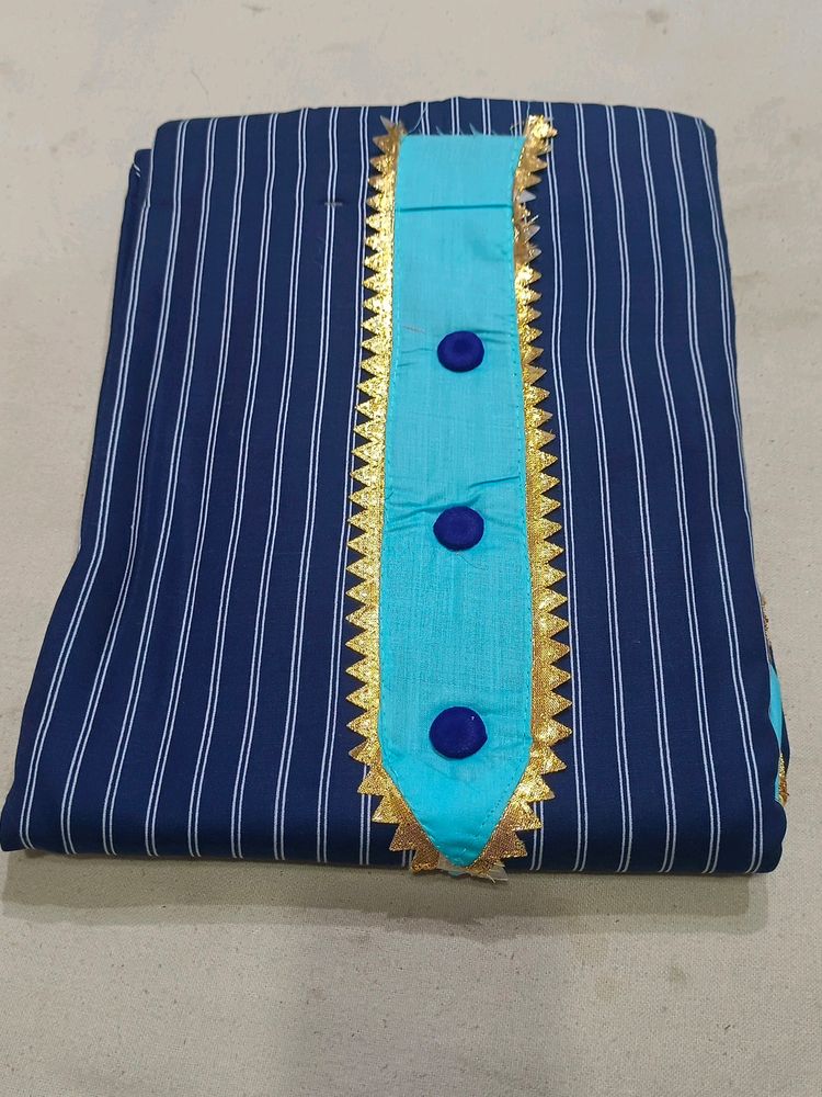 Girlish Suit With Contrast Duptta