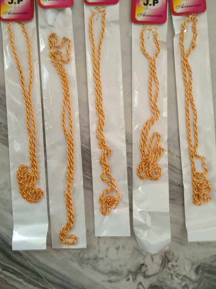 Gold Tone Chain Necklace