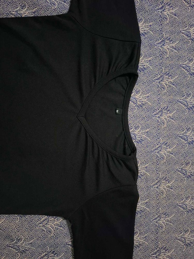 Classic Black V-Neck Top