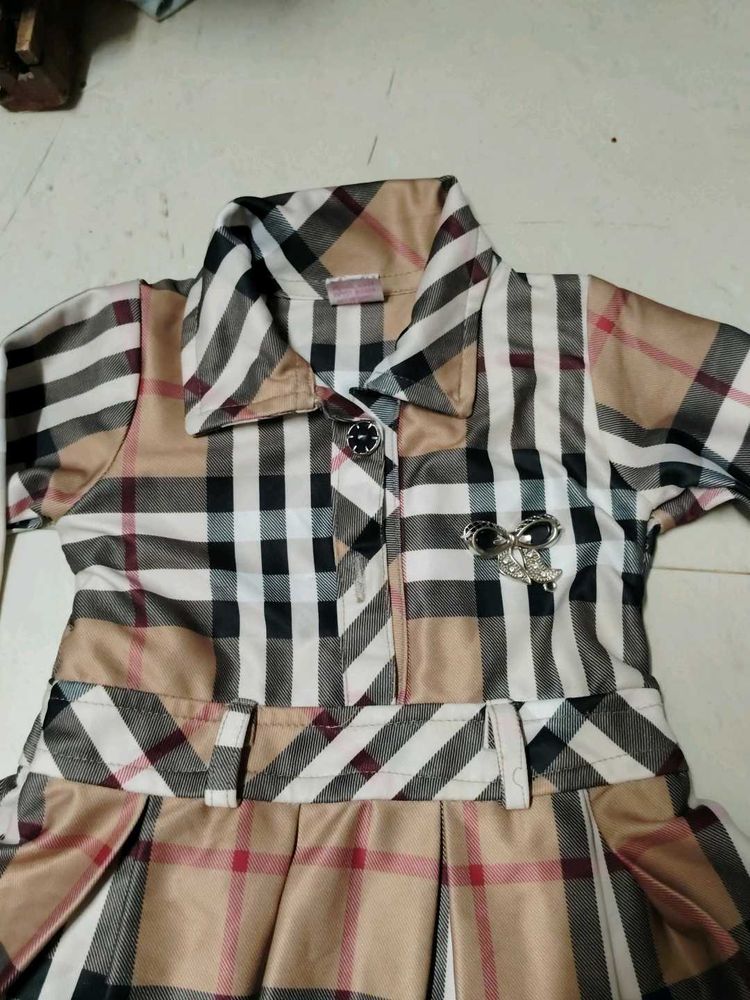 Checkered Dress for Girls