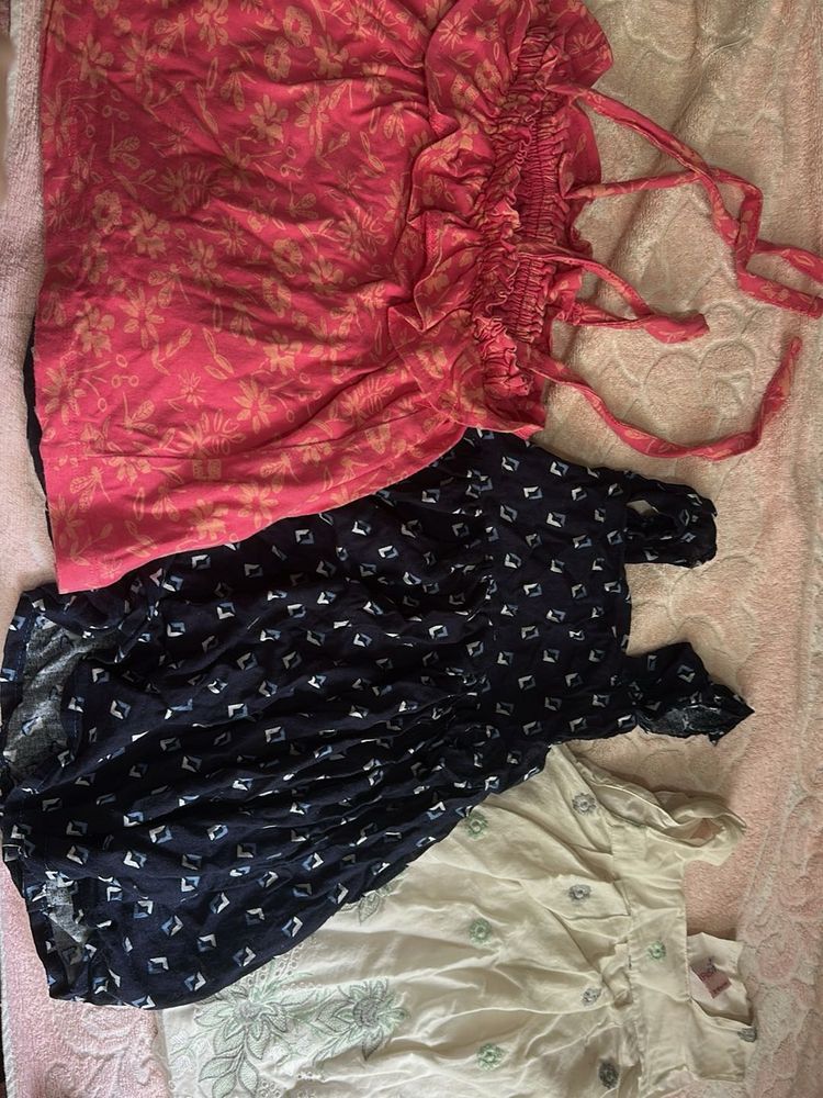 Bundle of 3 kids dresses