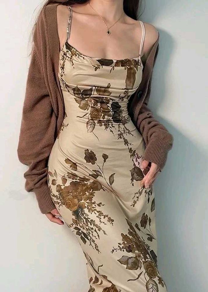 Floral Print Slip Dress