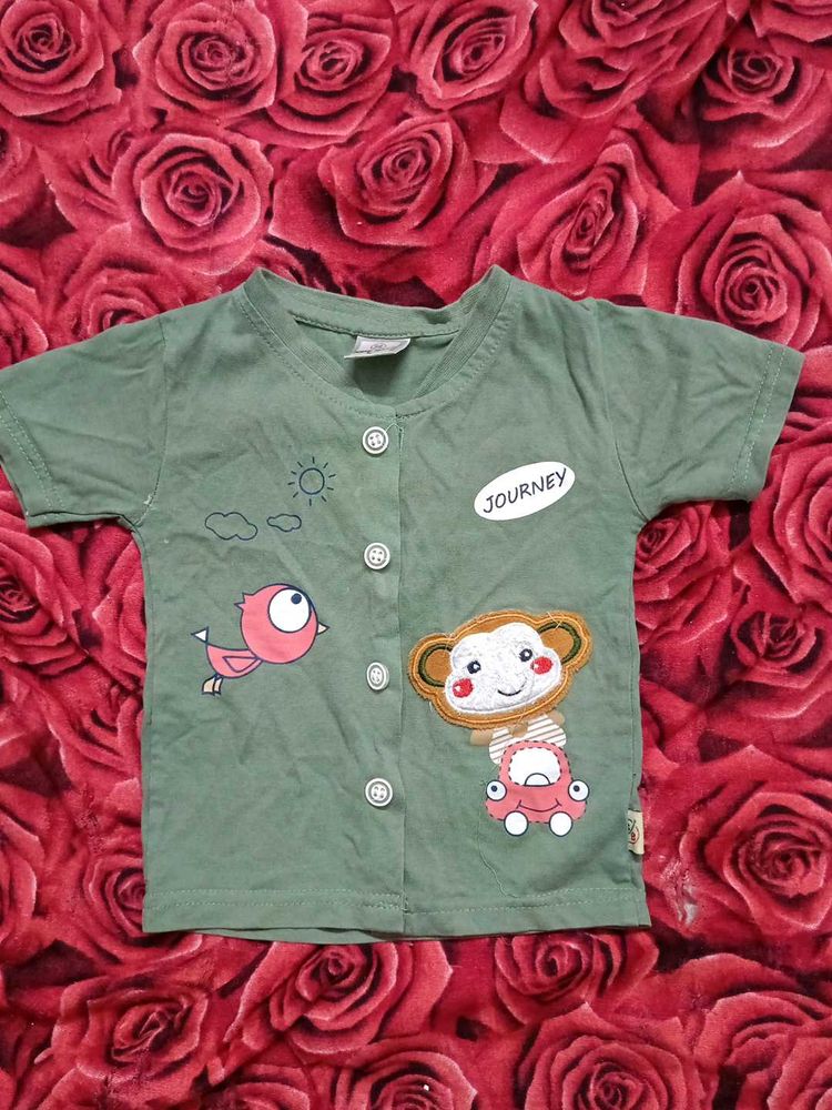 Cute Kids Green Shirt