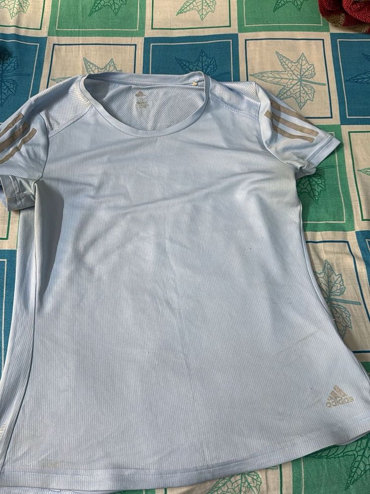 Adidas Light Blue Training Top
