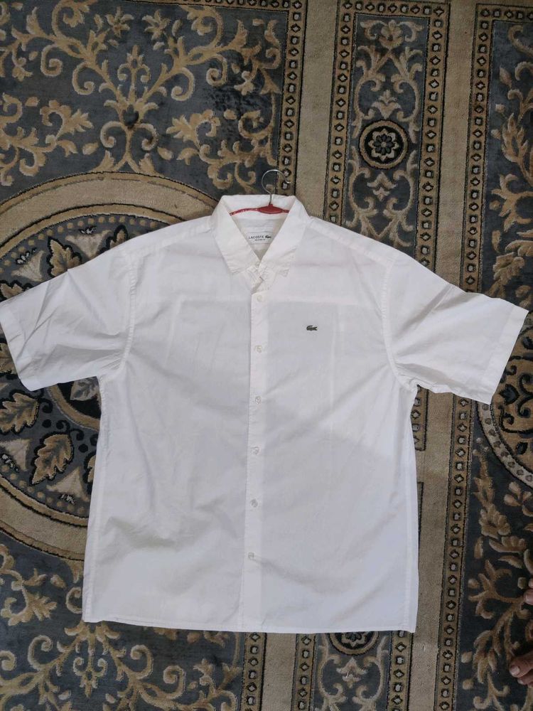 Lacoste White Short Sleeve Shirt