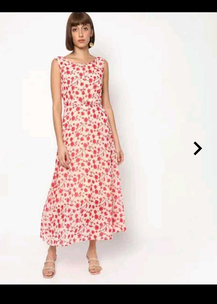 Chic Floral Print Midi Dress