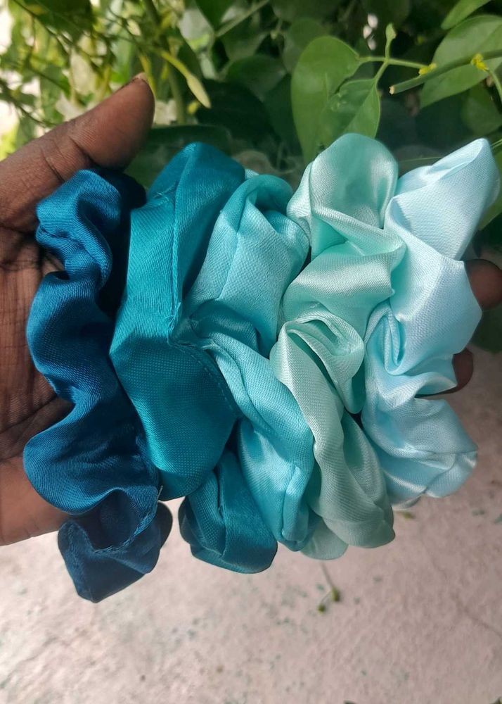 Satin Scrunchies Set - 5