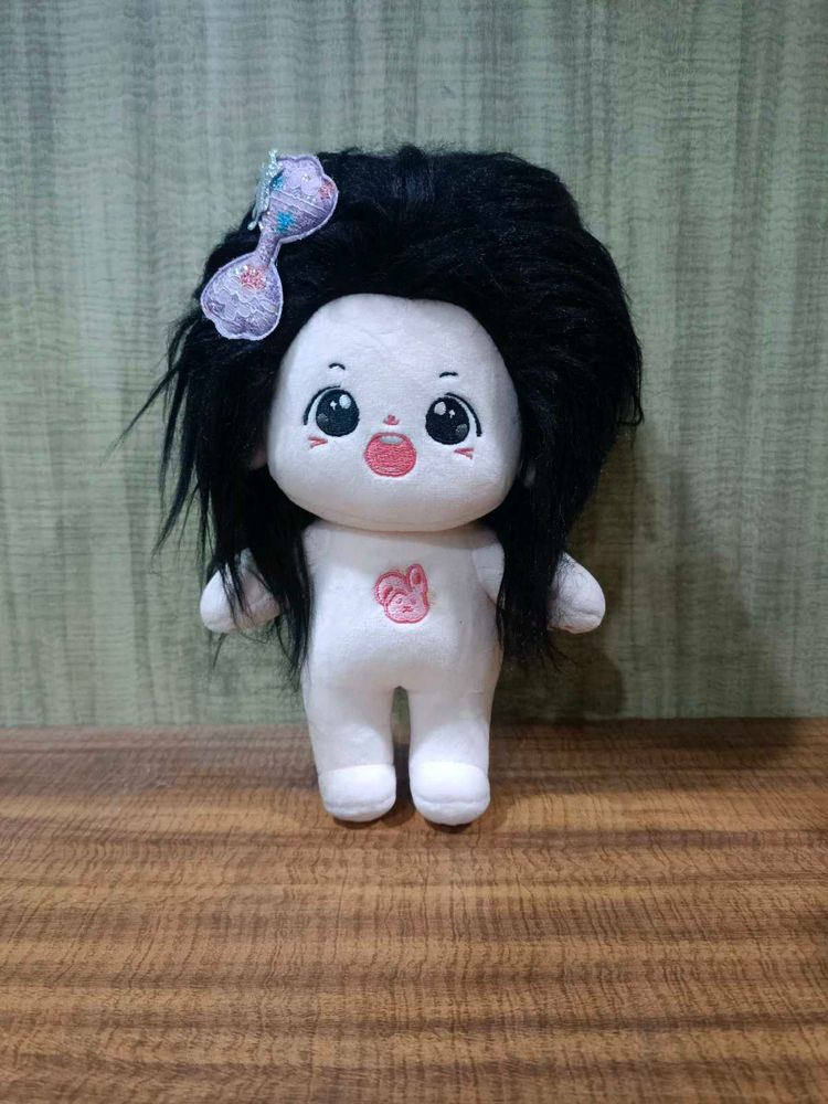 Cute Plush Doll with Big Hair