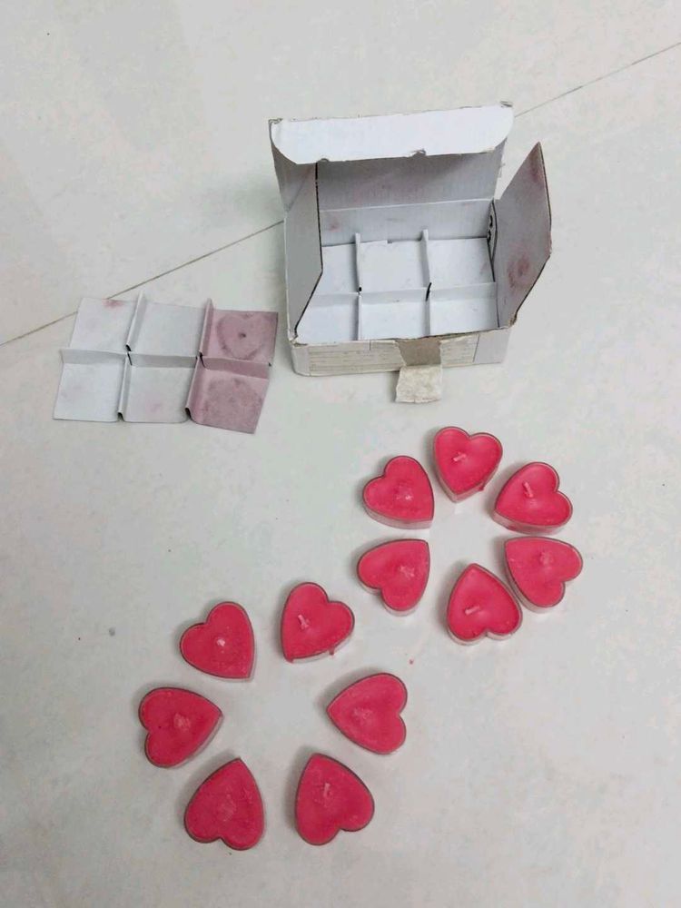 Heart Shaped Tealight Candles