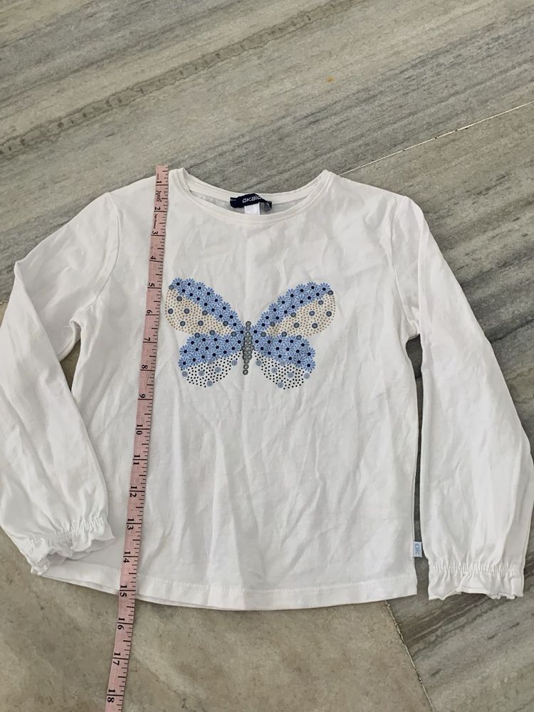 Cute Butterfly Long Sleeve Top