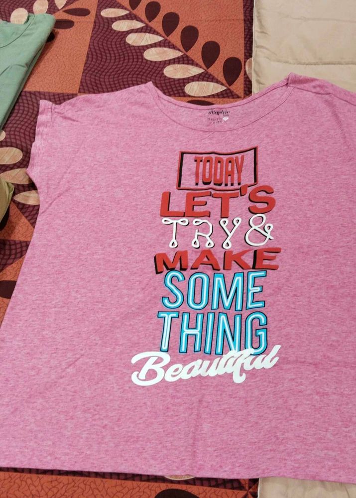 Pink Graphic Tee