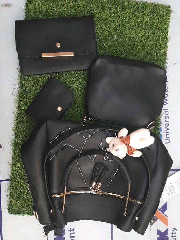 💥Handbag For Women And Girls Combo Set Of 4