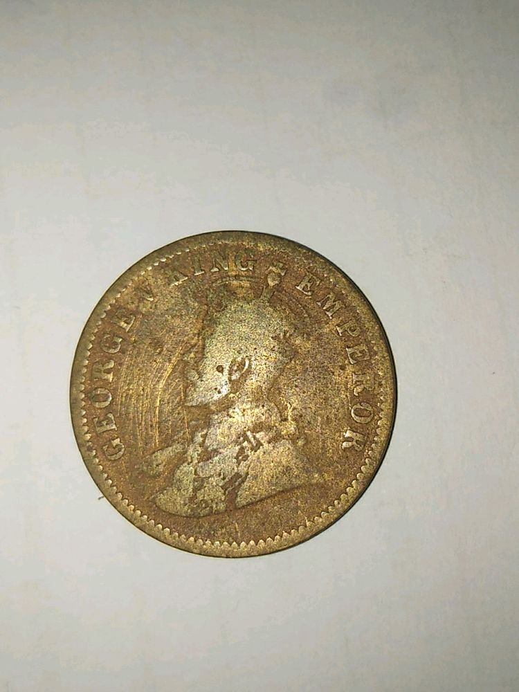 One Quarter Anna 1919 (GEORGE V KING)