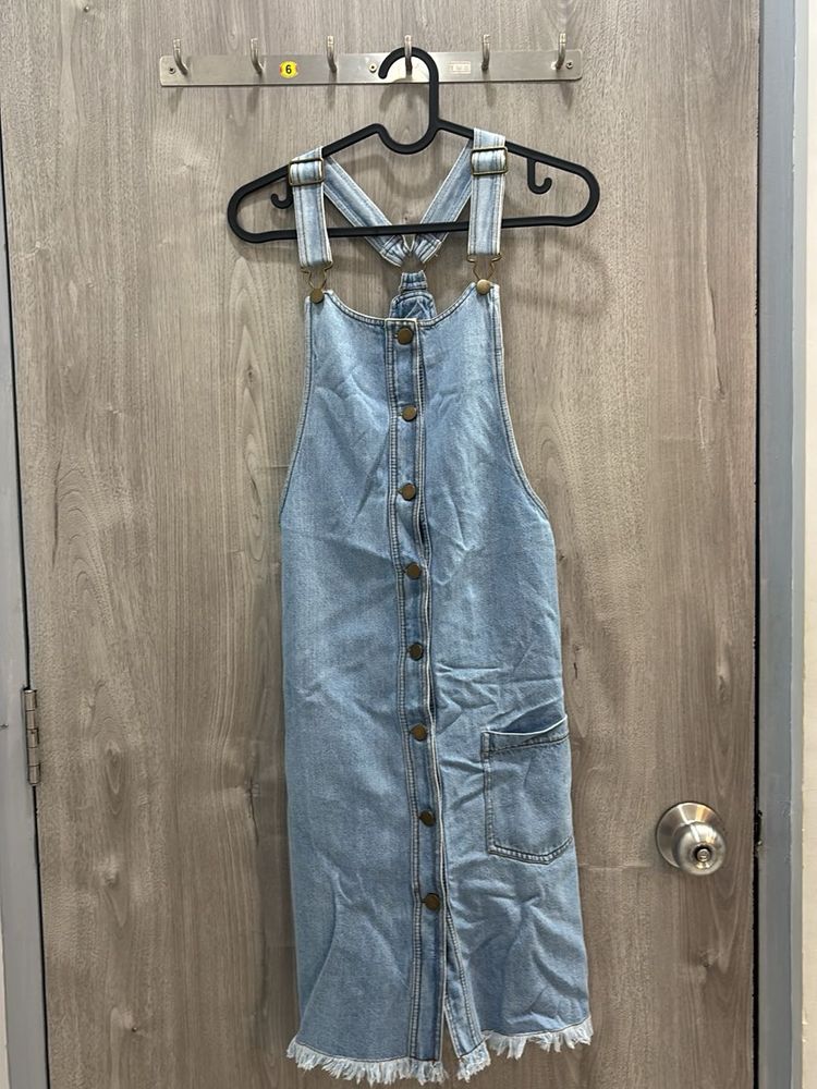 Denim Dungri with Buttons