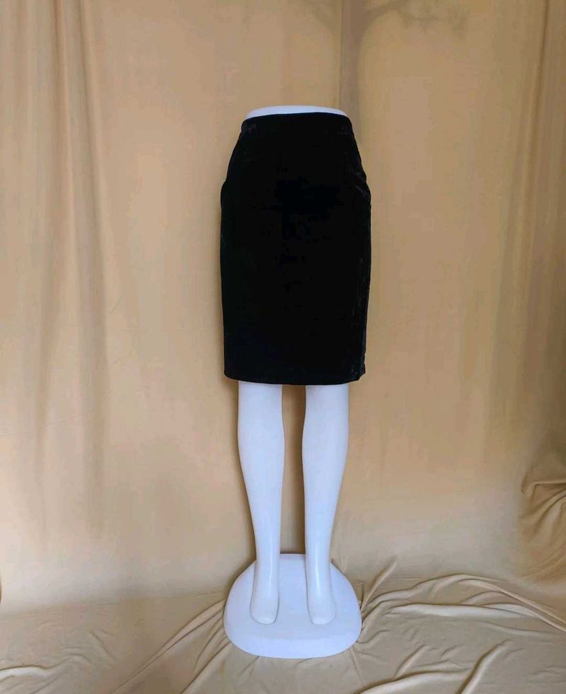 Black Velvet Skirt 😍