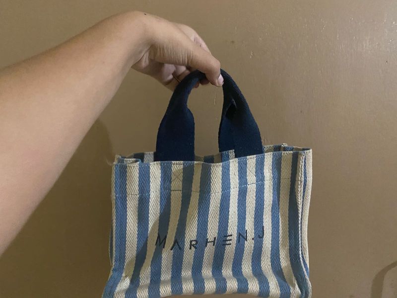 Marhen.J Striped Canvas Tote Bag
