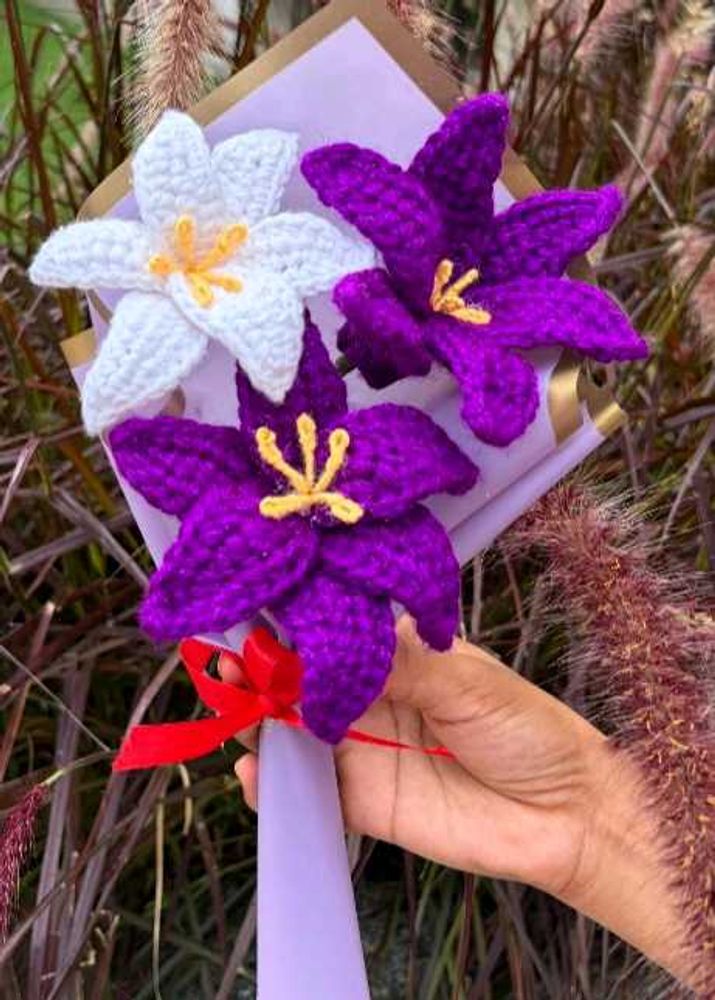 Handmade Crochet Flower Bouquet