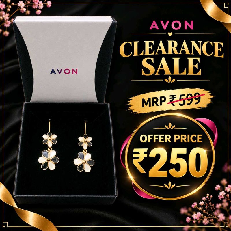 AVON Flower Dangle Earrings