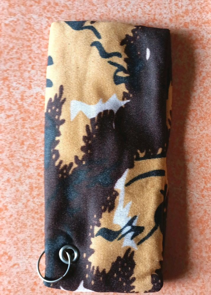Camo Print Fabric Keychain