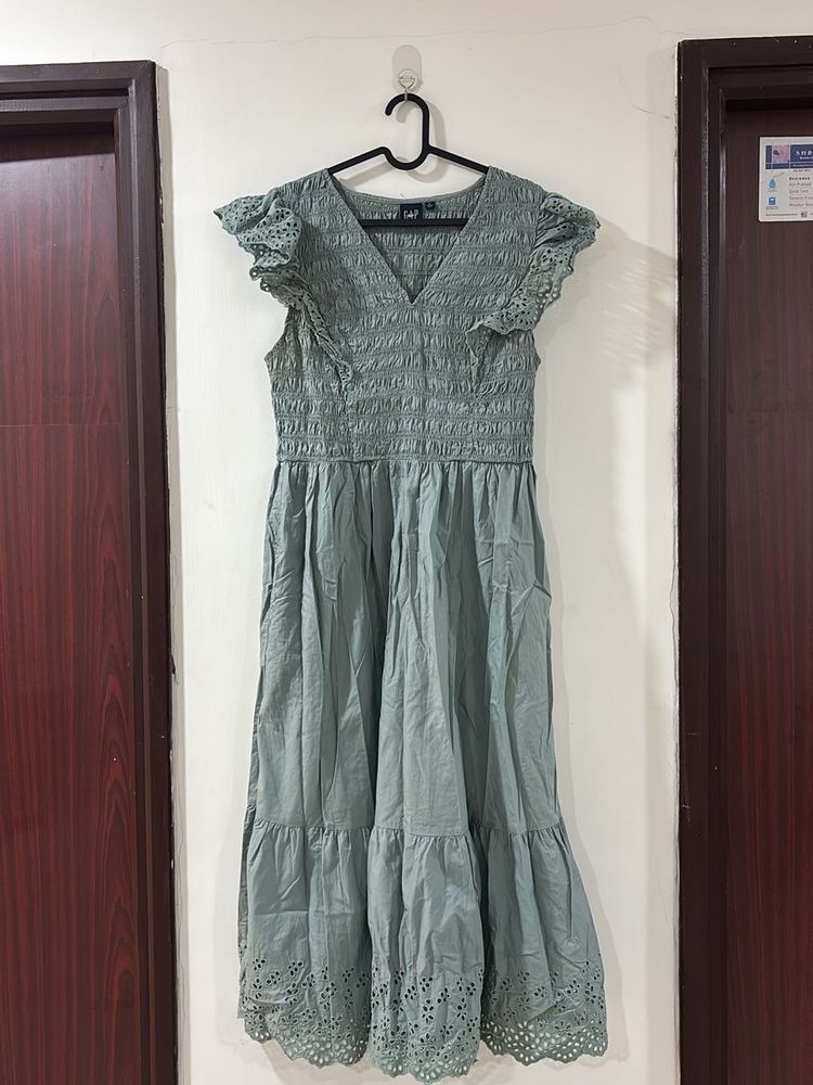 Charming Smocked Midi Dress