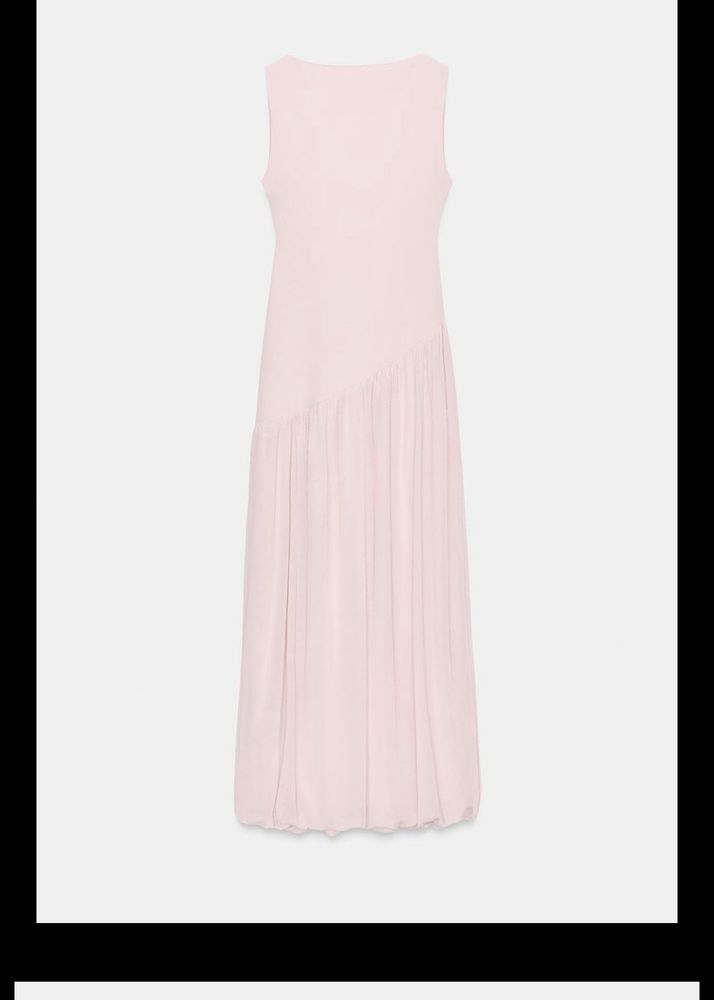 zara dull pink dress