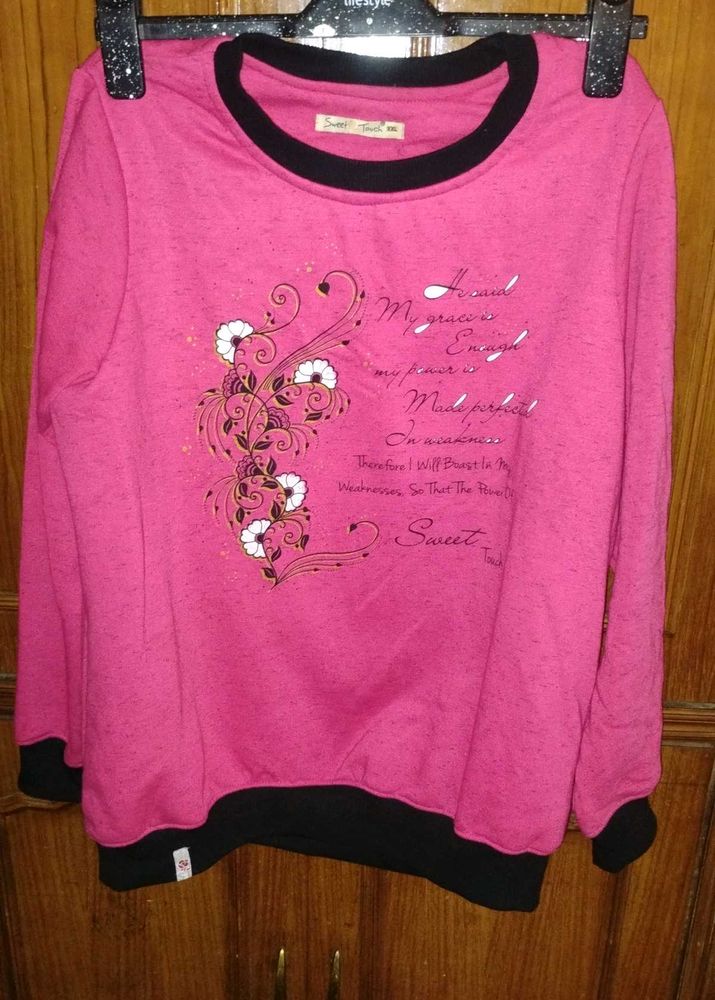 Cute Pink Graphic Sweatshirt