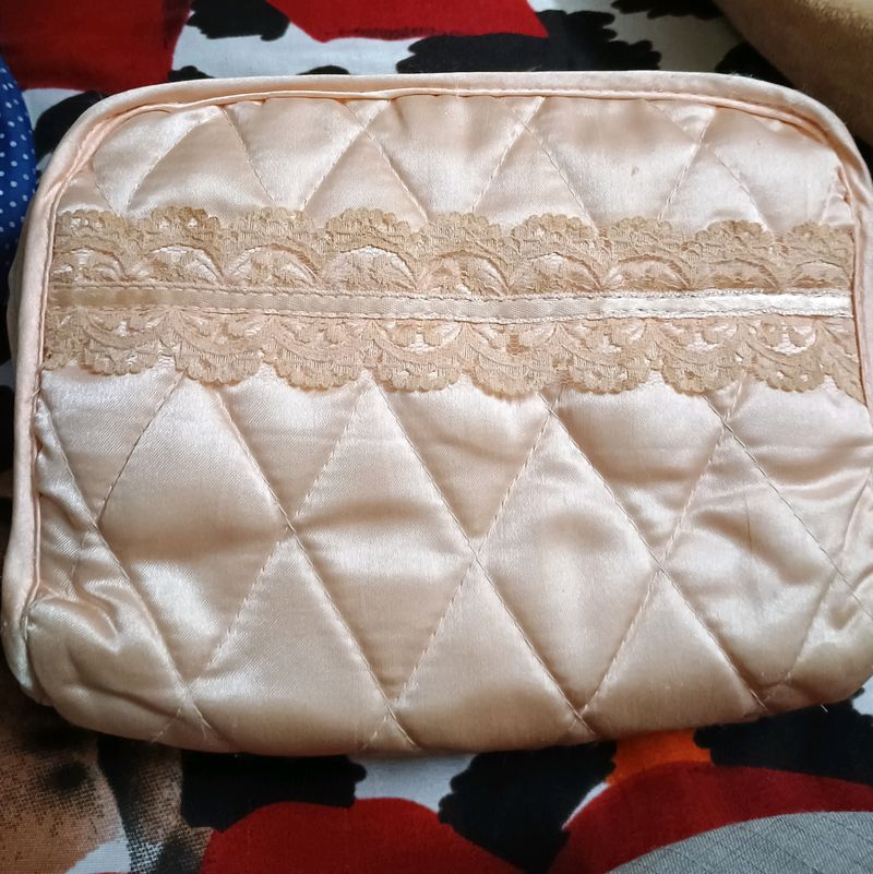 Quilted Jewellery Bag/Pouch